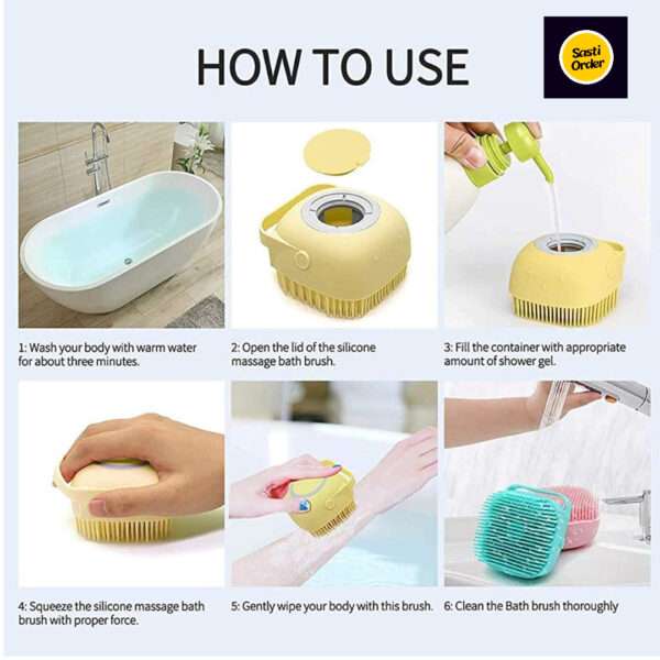 Silicone Massage Bath Brush - Image 3