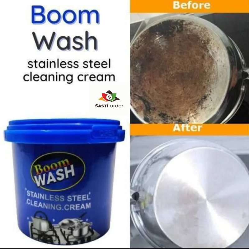 A bottle of Boom Wash, featuring a sleek design with bold branding, set against a clean background. The label highlights its powerful cleaning formula and eco-friendly ingredients. Ideal for effectively removing dirt and grime from vehicles, the product is suitable for all paint types, ensuring a deep, streak-free clean for cars, trucks, and motorcycles.