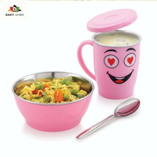 Happy Steel Set Box showcasing high-quality stainless steel kitchenware, elegantly packaged for gifting.