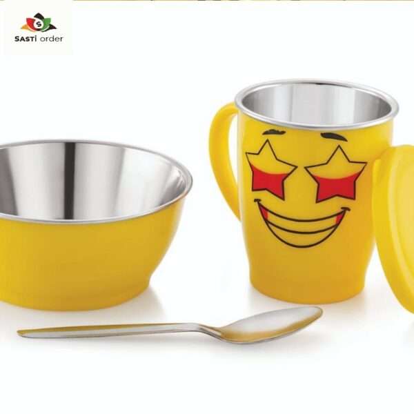 Happy Steel Set Box showcasing high-quality stainless steel kitchenware, elegantly packaged for gifting.