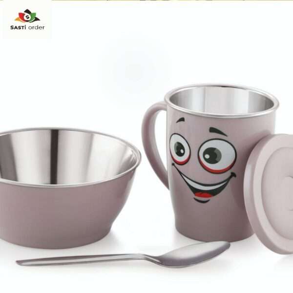 Happy Steel Set Box showcasing high-quality stainless steel kitchenware, elegantly packaged for gifting.