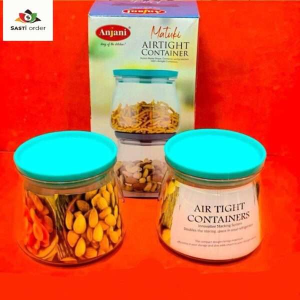 Curve Airtight Kitchen Storage Container by Matuki, designed to keep food fresh with a stylish, stackable design.