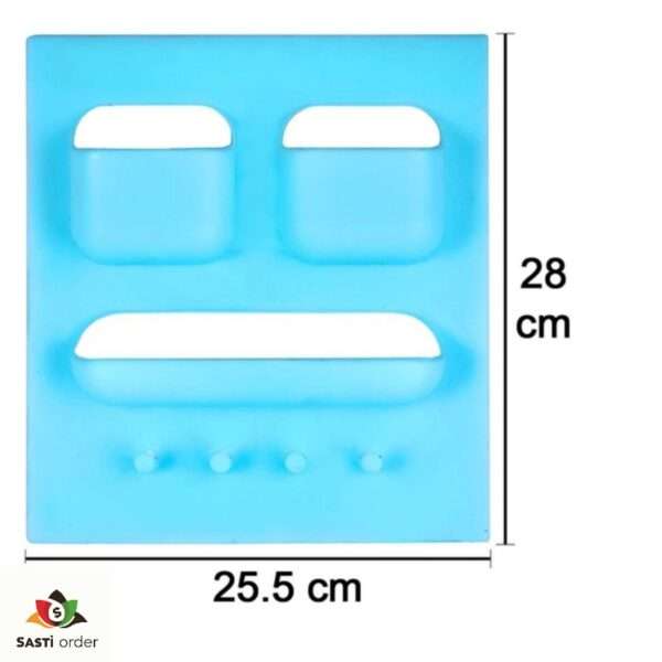 Unbreakable soap dish and toothpaste holder featuring a modern design, made from durable materials for long-lasting use in the bathroom.
