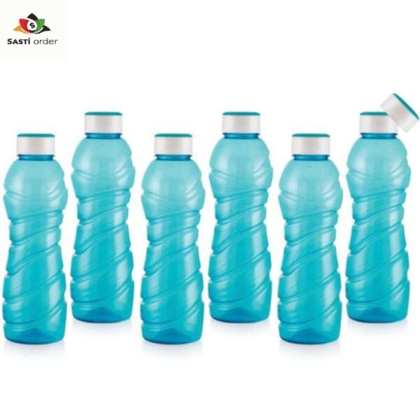 Set of 6 Miggllo Quench Bottles with leak-proof lids, colorful designs, and ergonomic grips, perfect for daily hydration and outdoor activities.