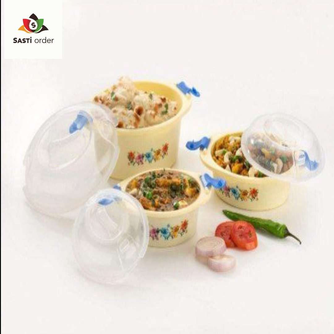 A durable Casserole Microwave dish with a tight-fitting lid, placed in a microwave, showcasing its heat-resistant design and ability to lock in moisture while cooking or reheating meals.