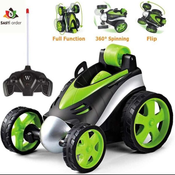 Stunt Car Kids Tumbling Vehicle Toy 4 Wheels Drive Remote Control Cars