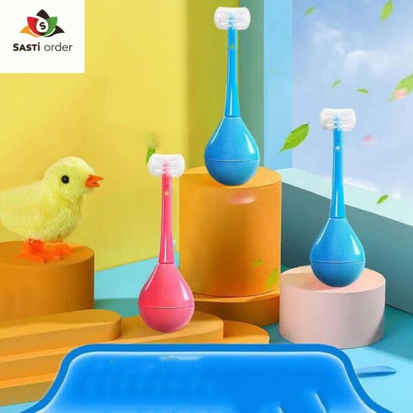 Children’s Tumbler Three-Sided Toothbrush 3 Sided Toothbrush-Tumbler Style
