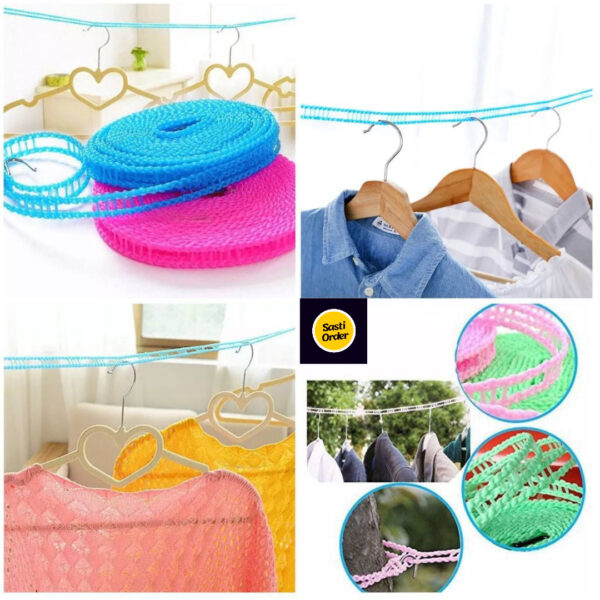 5MTR Clothes Hanging Windproof Rope