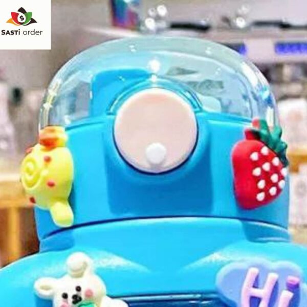 Professional One Click Kids Bottle with a 1000ml capacity, featuring a one-click opening mechanism and a colorful design.