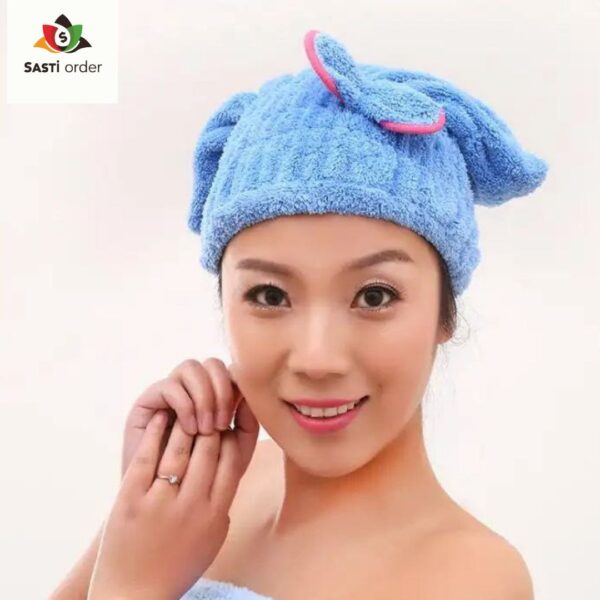 "Women’s Magic Microfiber Shower Towel in vibrant colors, showcasing its soft texture and quick-drying capabilities."