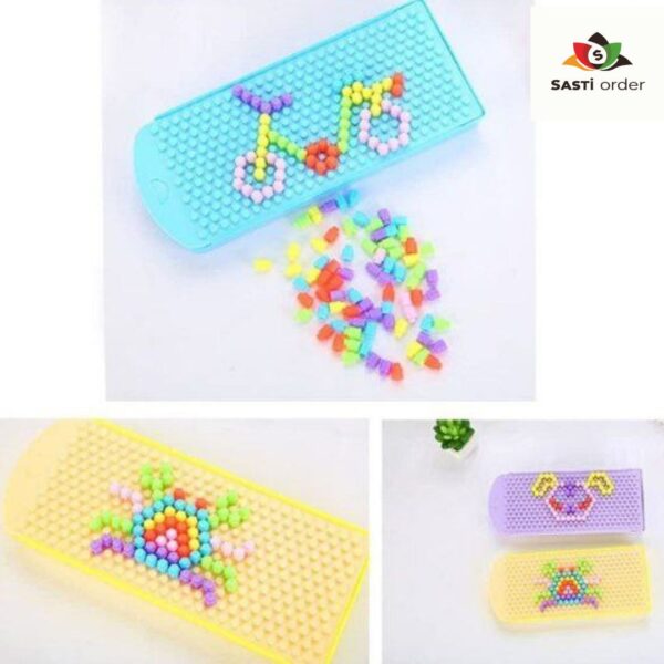 "Colorful Puzzle Pencil Box with creative design, perfect for organizing pencils, pens, and stationery items. Ideal for students, kids, and artists."