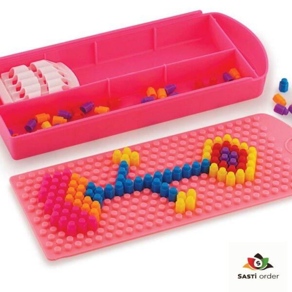 "Colorful Puzzle Pencil Box with creative design, perfect for organizing pencils, pens, and stationery items. Ideal for students, kids, and artists."