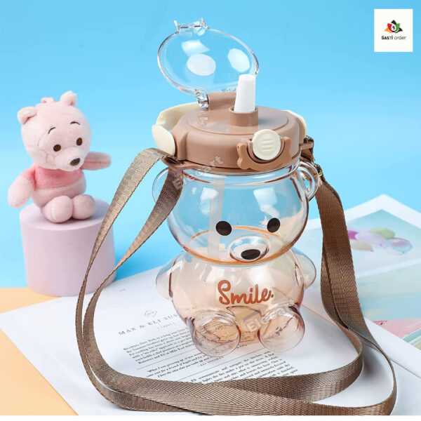 Transparent bear shape bottle