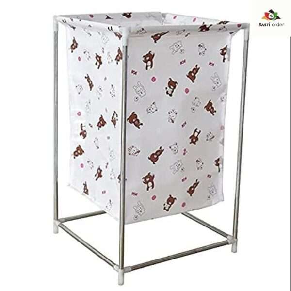 Multifunction laundry basket with metal stand - Image 3