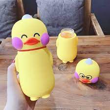 Funny yellow duck bottle