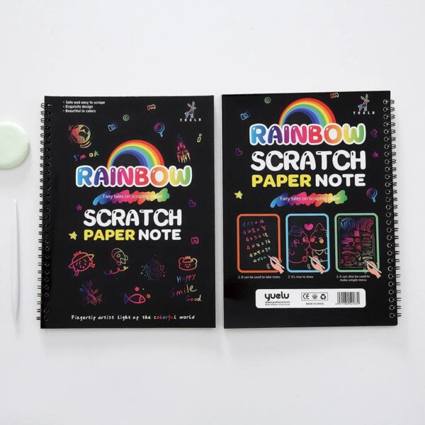 Big rainbow scratch paper