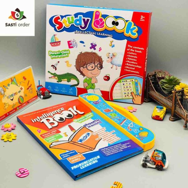 "Colorful interactive early learning toy for kids, featuring bright buttons, shapes, and voice prompts to teach counting, letters, and problem-solving skills, designed for toddlers and preschoolers in safe, durable, non-toxic materials."
