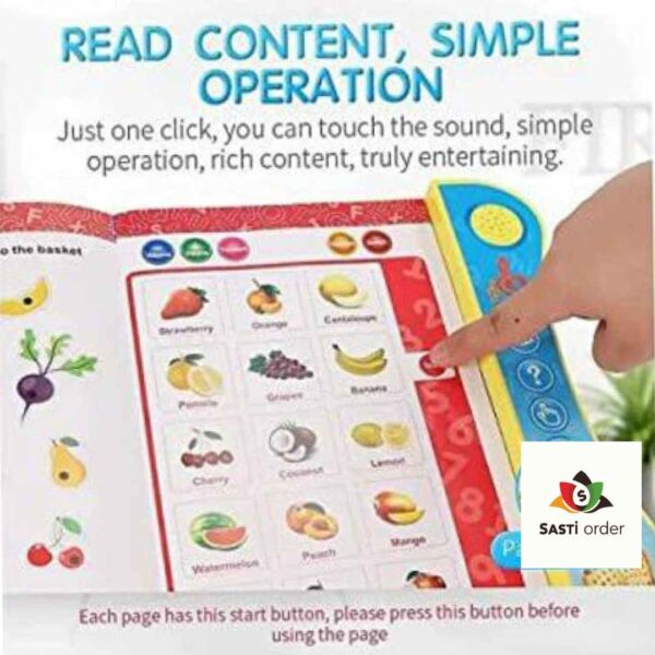 "Colorful interactive early learning toy for kids, featuring bright buttons, shapes, and voice prompts to teach counting, letters, and problem-solving skills, designed for toddlers and preschoolers in safe, durable, non-toxic materials."