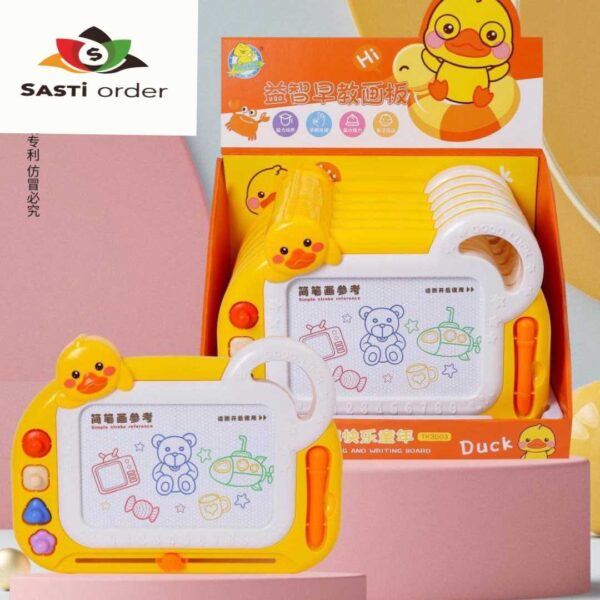 Portable erasable plastic color children magic