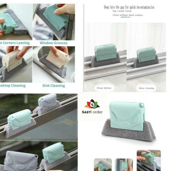 Window sliding brush designed for easy cleaning of glass surfaces with a sliding mechanism.