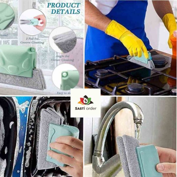 Window sliding brush designed for easy cleaning of glass surfaces with a sliding mechanism.
