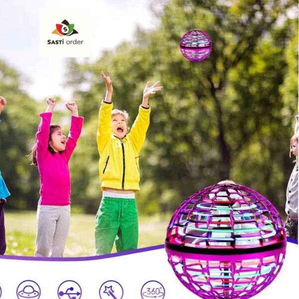 Boomerang flying ball in vibrant colors, designed for exciting outdoor play and easy returns.