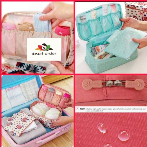 "Multifunctional portable cosmetic makeup case with multiple compartments for organizing beauty products and tools." "Multifunctional portable cosmetic makeup case with multiple compartments for organizing beauty products and tools."