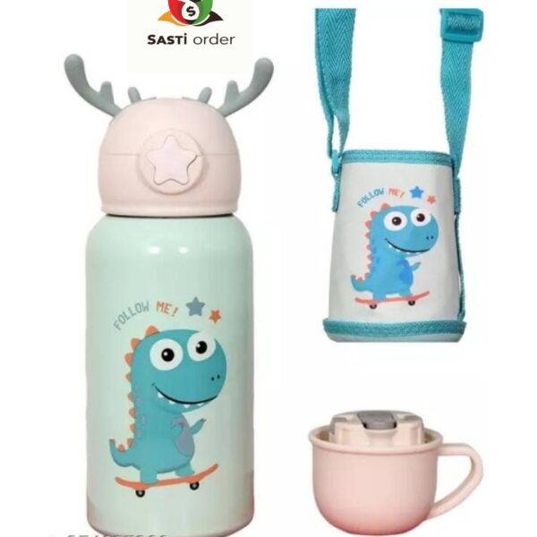 "Hot & Cold Stainless Steel Bottle with double-wall insulation for maintaining beverage temperatures."