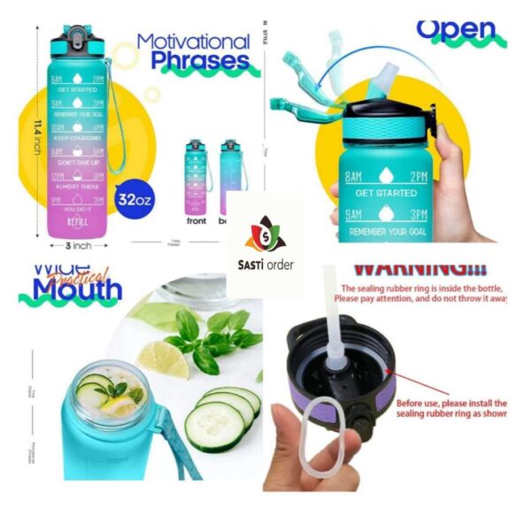 1 litre water bottles - Image 2