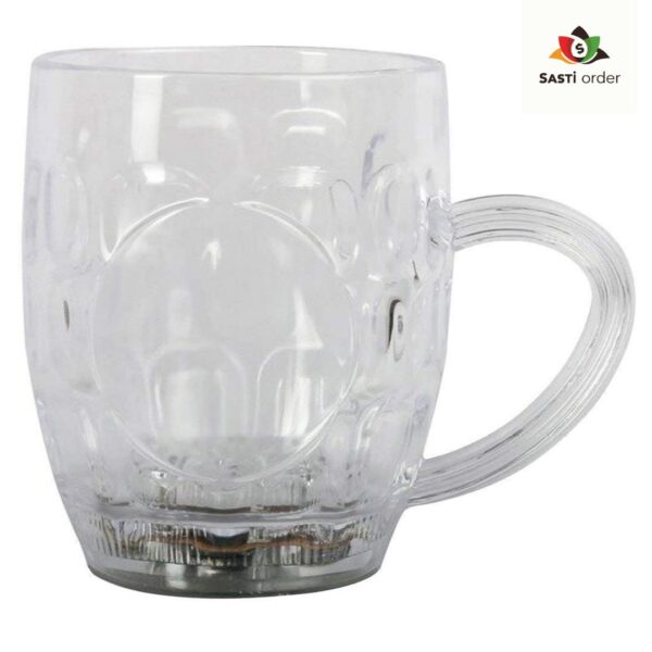 LED Magic Colour Cup illuminating drinks with vibrant, changing colors, designed for parties and celebrations, made from durable, food-safe materials.