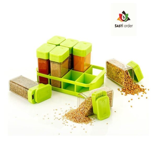Plastic Kitchen 8 Pcs Sets Airtight Rasoi Box