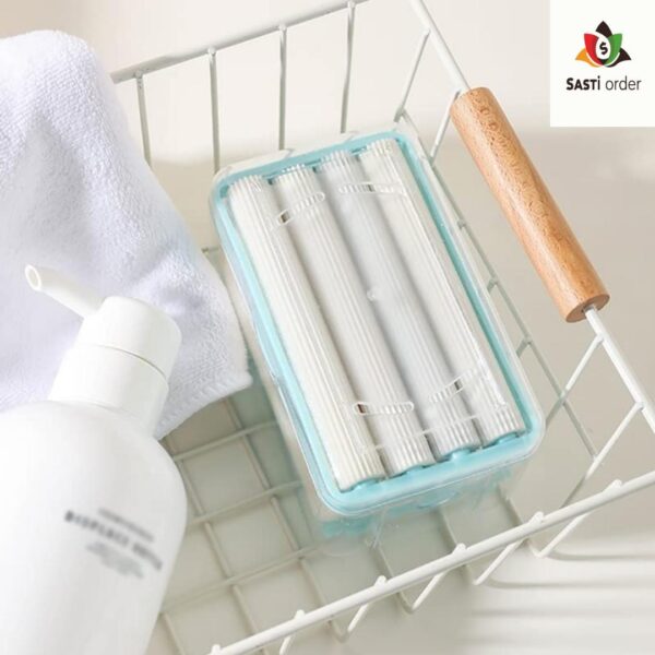 "Soap foaming box for creating rich lather from bar soap"
