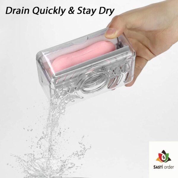"Soap foaming box for creating rich lather from bar soap"