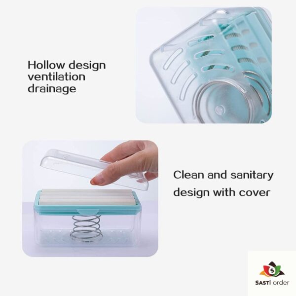 "Soap foaming box for creating rich lather from bar soap"