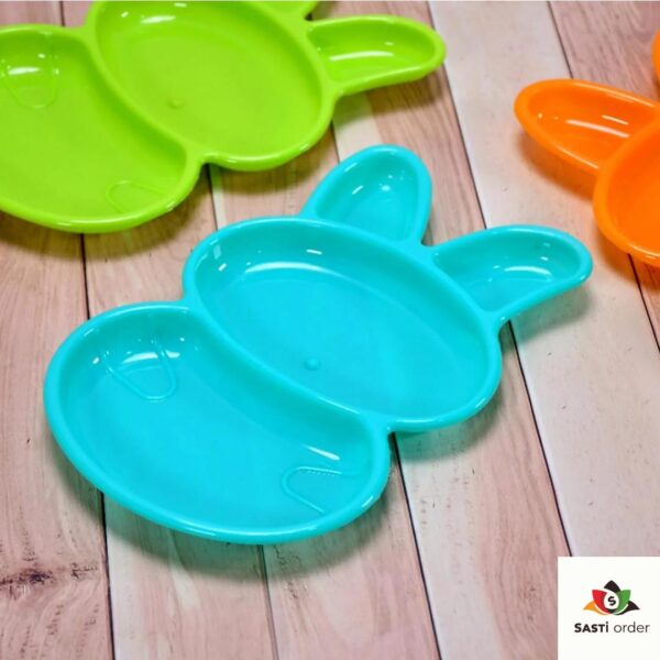 "Rabbit shape dish for serving snacks and appetizers"