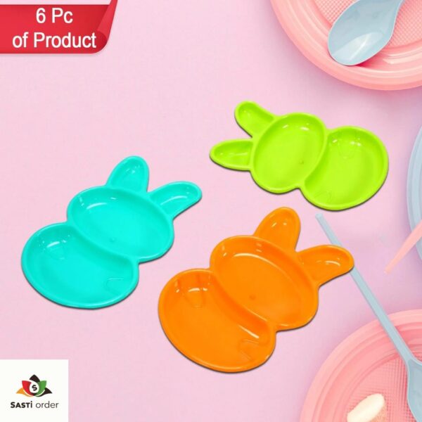 "Rabbit shape dish for serving snacks and appetizers"