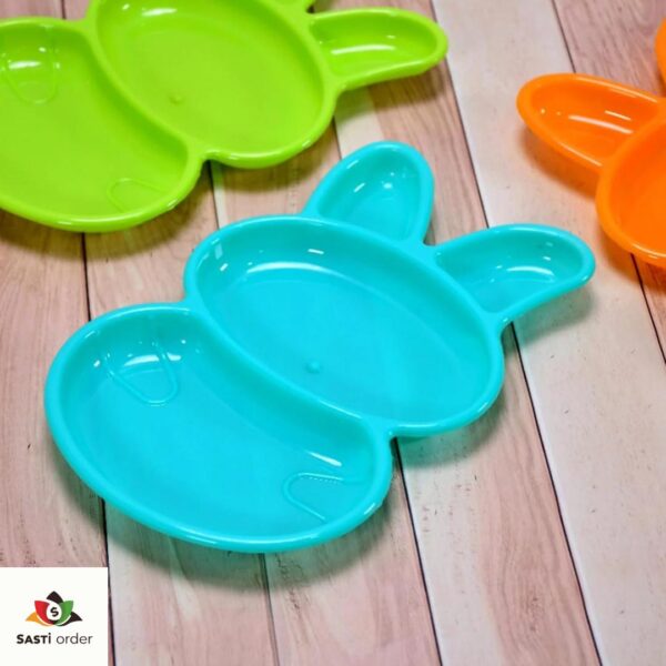 "Rabbit shape dish for serving snacks and appetizers"