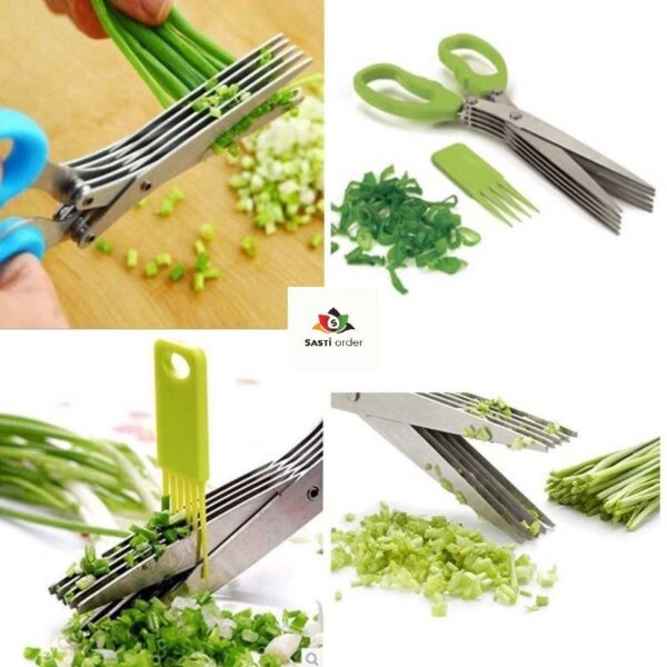 Decorcrafts multipurpose 5 vegetable scissor