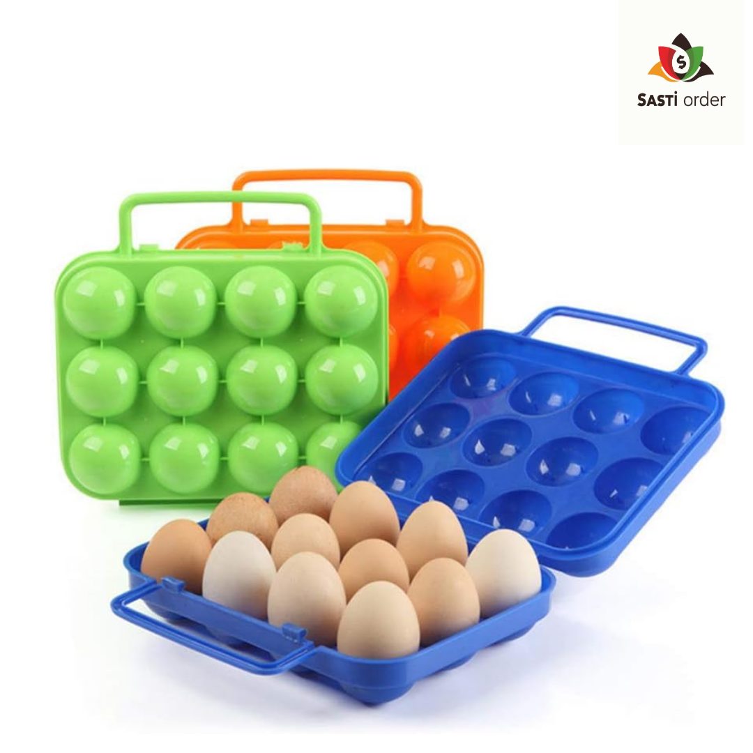 "Durable plastic Egg Holder Eggs Storage Box for safe and organized egg storage."