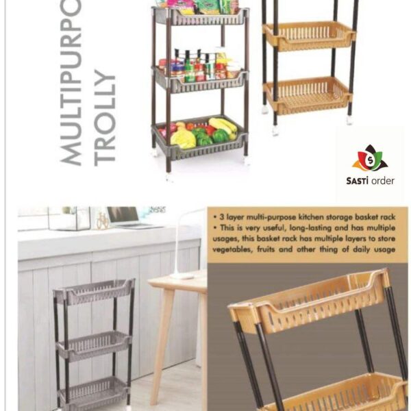 "3 Layer Rectangular Space Saving Storage Container for efficient organization."