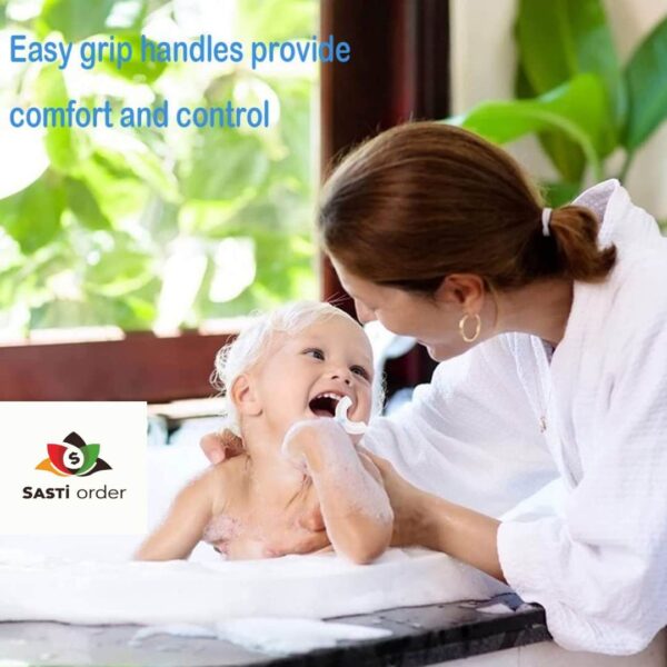"U-Shape Teeth Brush with soft silicone bristles for 360-degree cleaning, ideal for gentle and effective oral care for children and adults."
