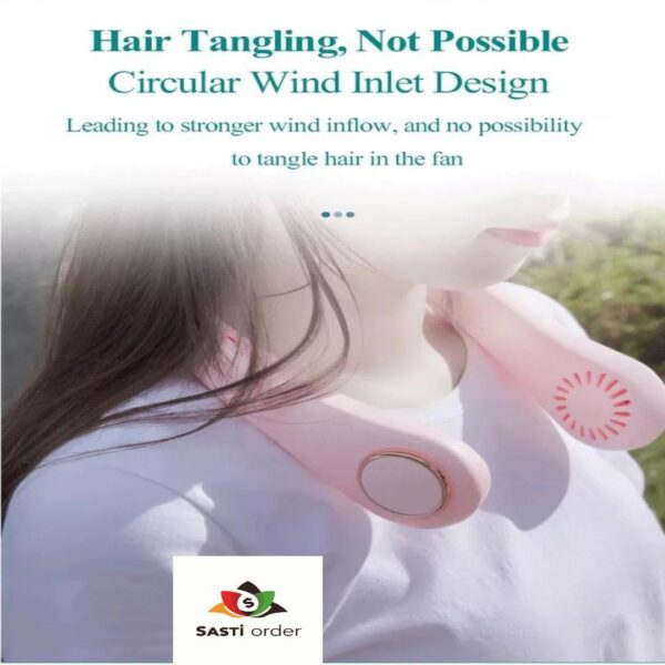 Stylish Neck Fan Rechargeable Hands Free - Image 2