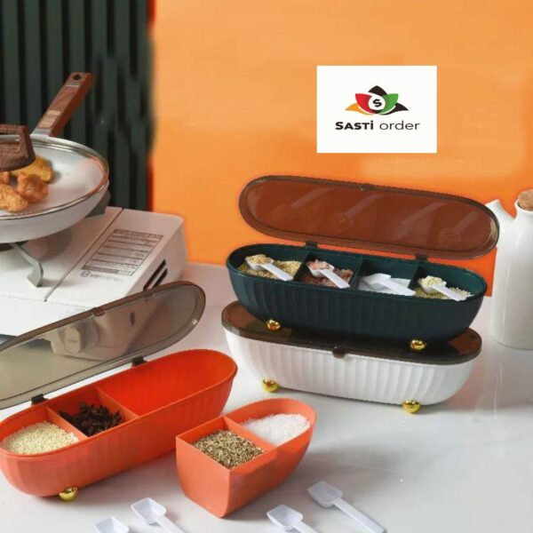 4 grid Masala box Hot Product Kitchen Accessories