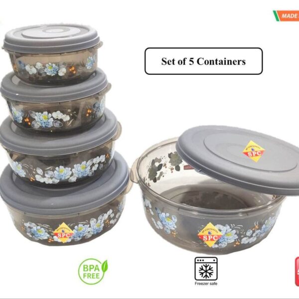 5 Pc Round Box