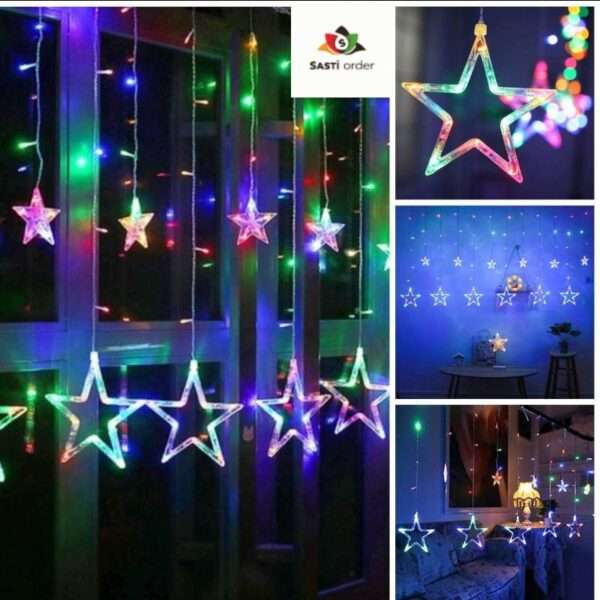 MultiColour Star Lights with vibrant LED illumination, perfect for festive and decorative occasions.