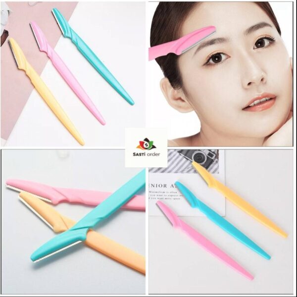 3 pc Manual Eyebrow Razor