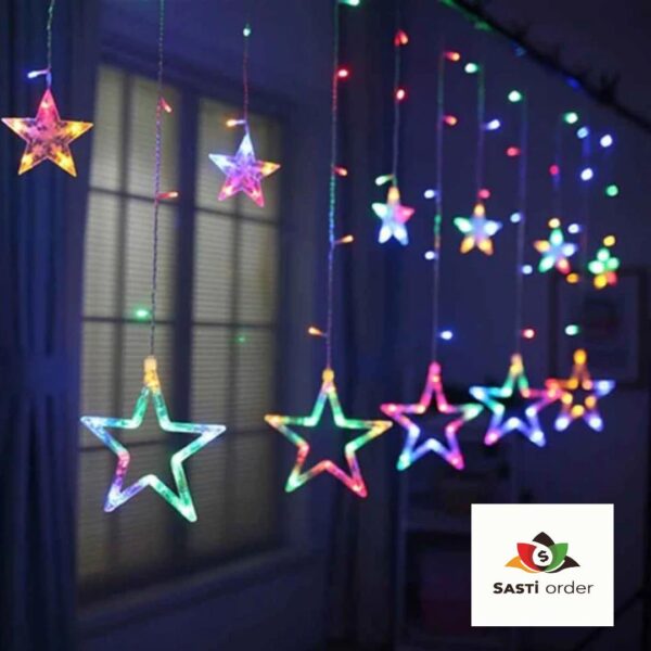 MultiColour Star Lights with vibrant LED illumination, perfect for festive and decorative occasions.