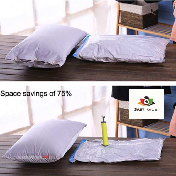 Vacuum Storage Bags for compressing and protecting clothes, bedding, and other items, saving space and keeping them free from dust and moisture.