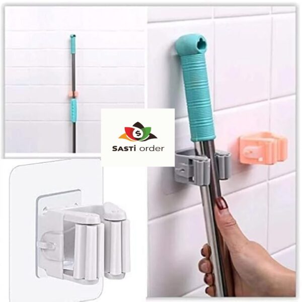 Magic Broom with ergonomic handle and self-cleaning bristles for efficient sweeping on all floor types.