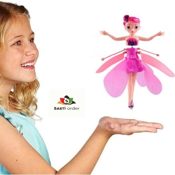 Fairy Princess Doll with sparkling gown, wings, and poseable body, perfect for imaginative play.